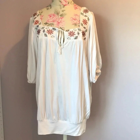 La Rok white blouse size M - Picture 5 of 8